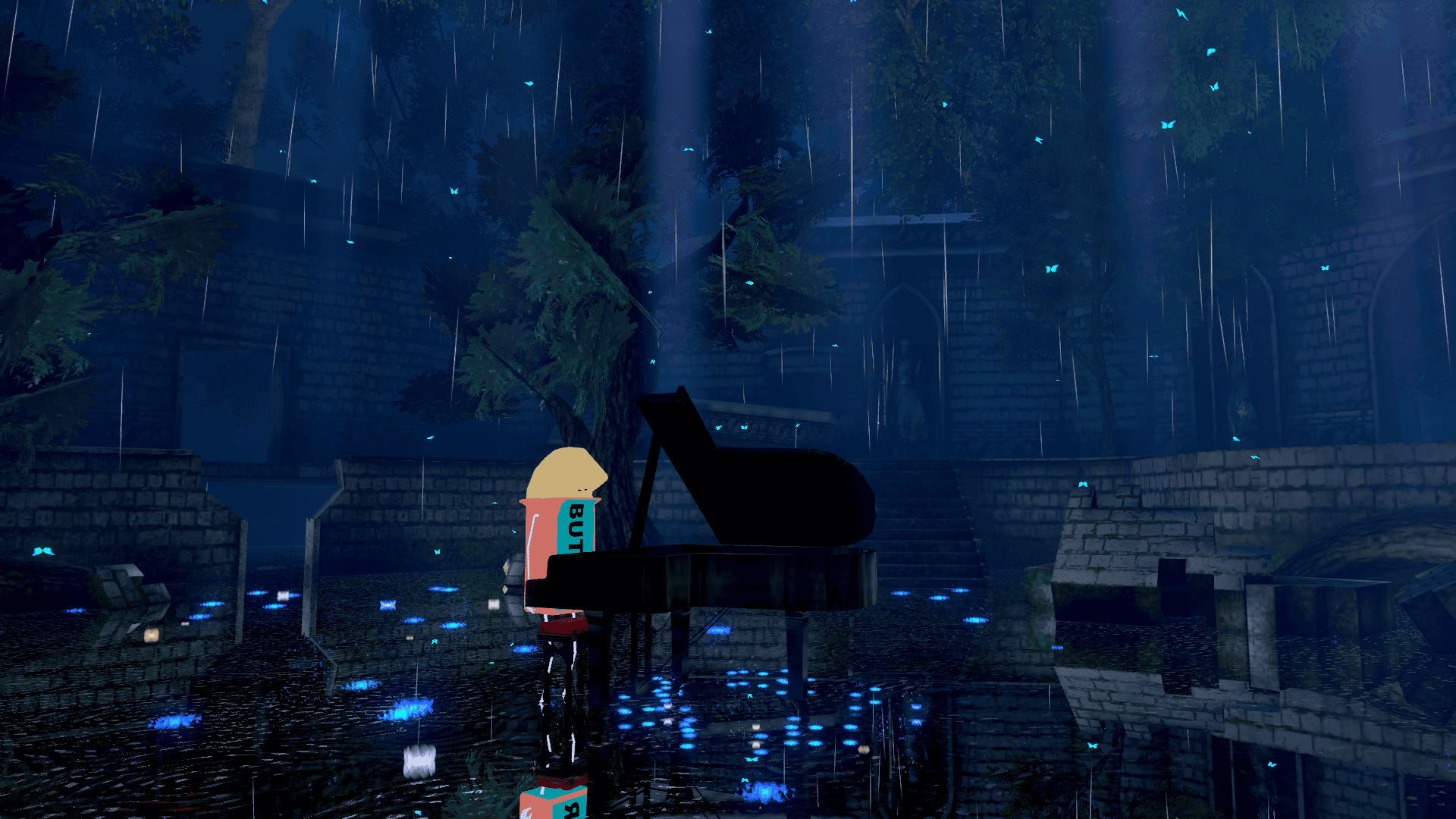雨見る旋律　VRChat　ワールド