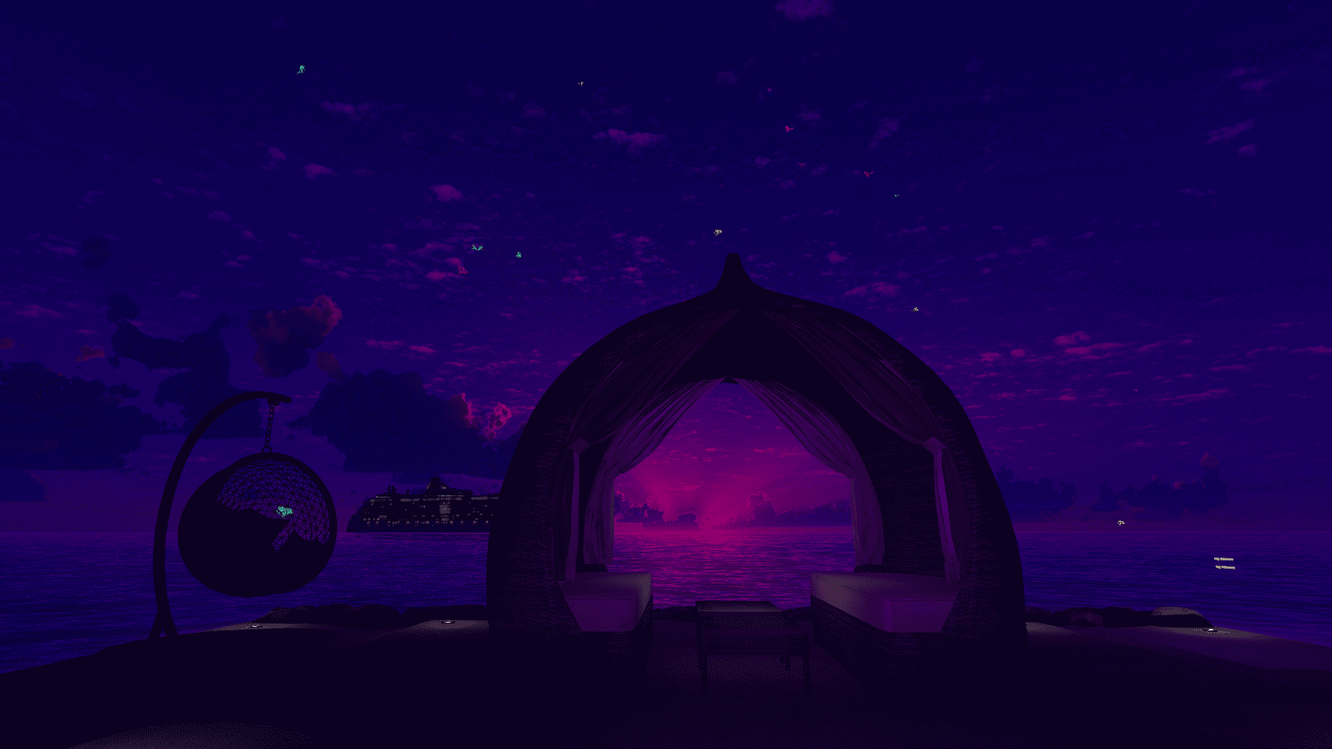 VRChat　ワールド　Purple