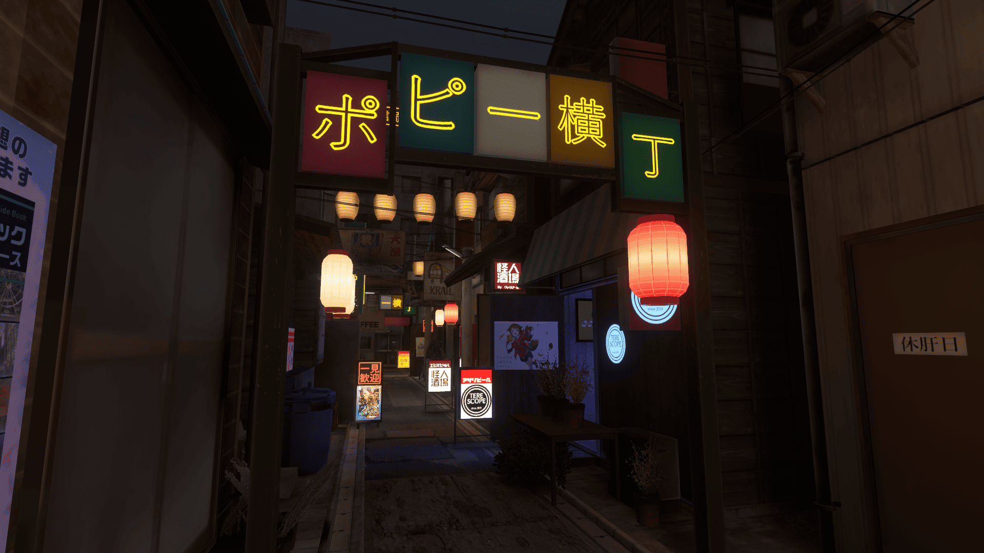 VRChat　ワールド　ポピー横丁