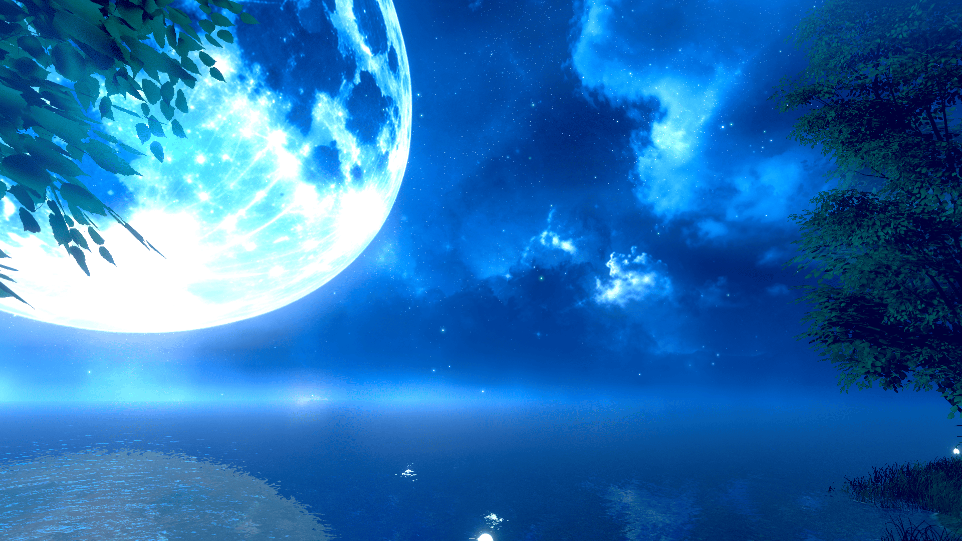 VRChat　ワールド　月に君影