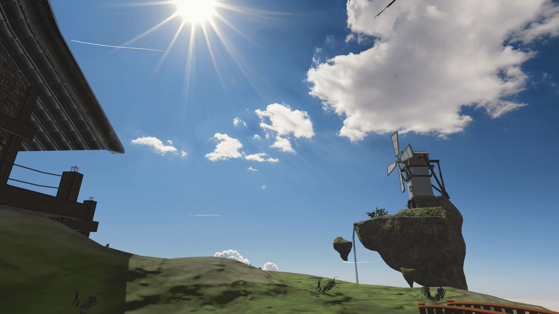 VRChat　ワールド　風吹く空の家