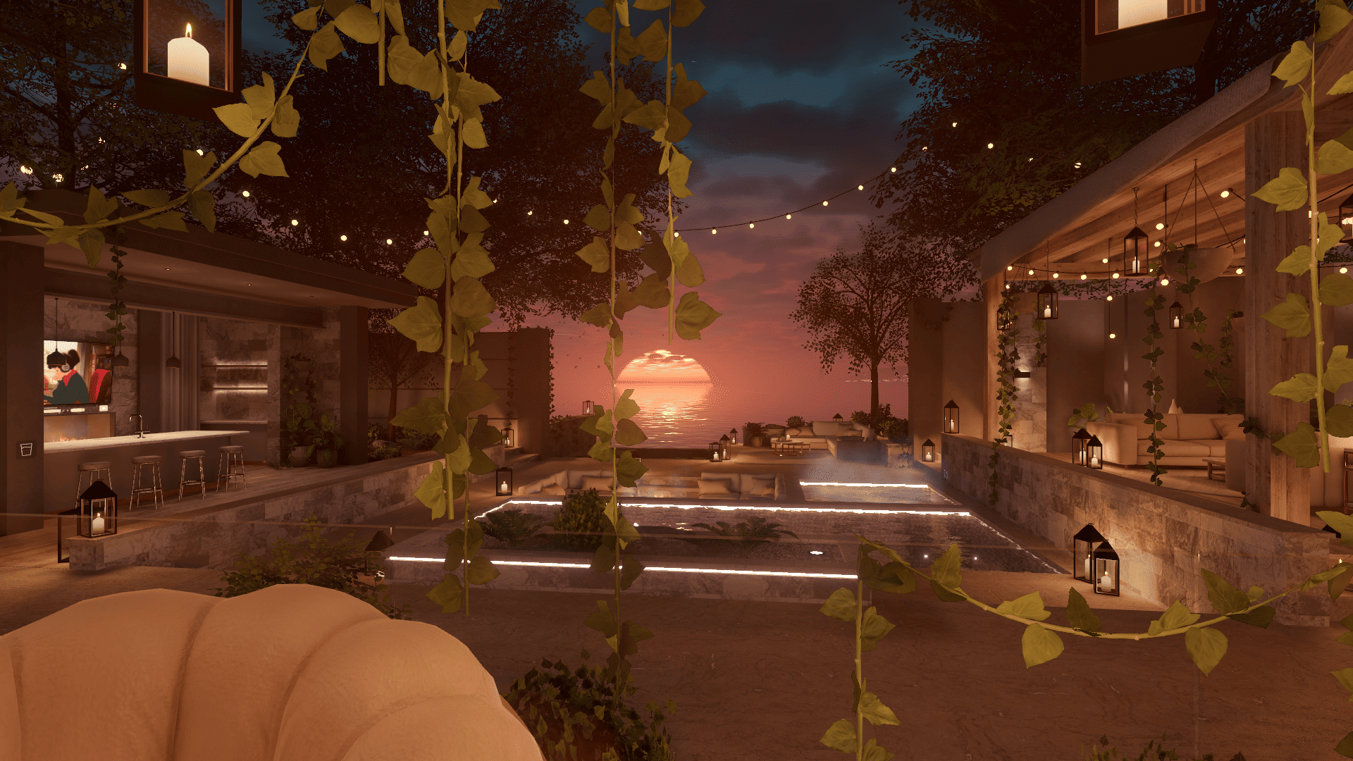 VRChat　ワールド　Sunset