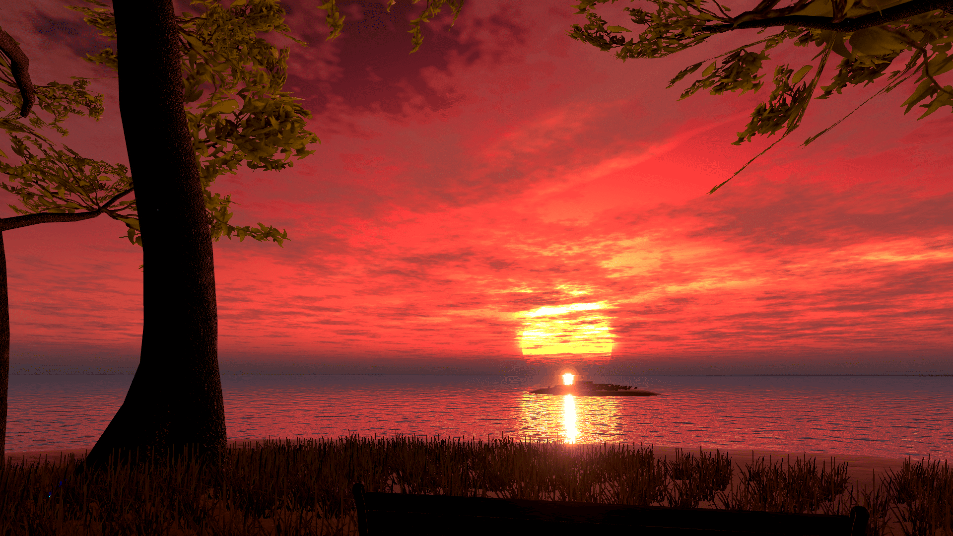 VRChat　ワールド　Sunset