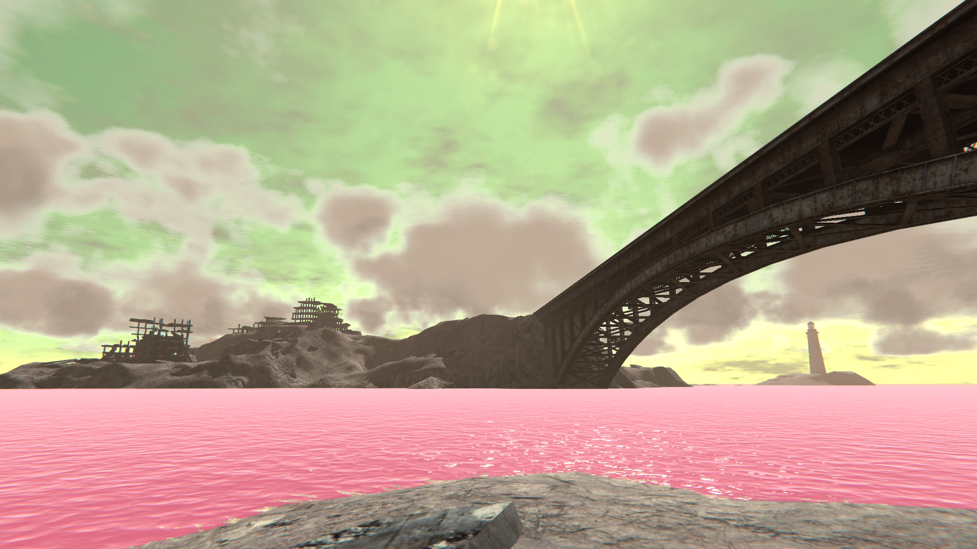 VRChat　ワールド　青