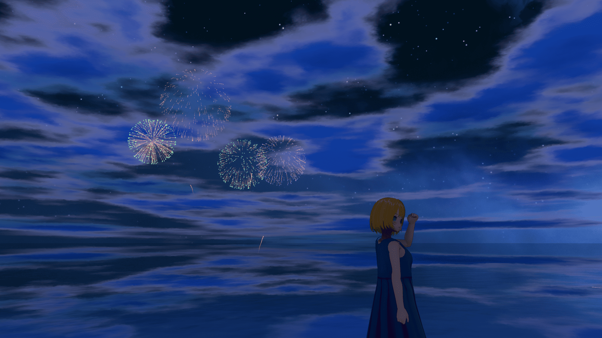 VRChat　ワールド　雨空