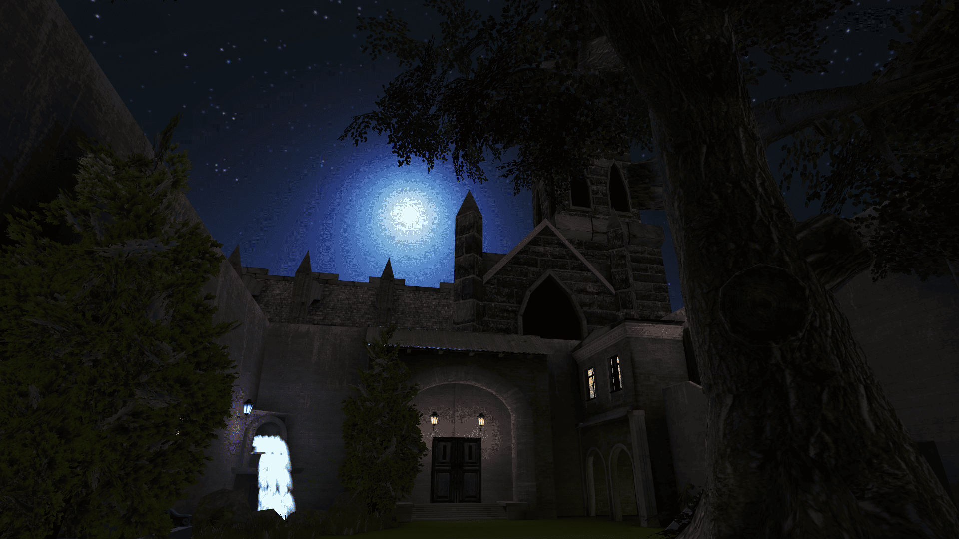 VRChat　ワールド　夜