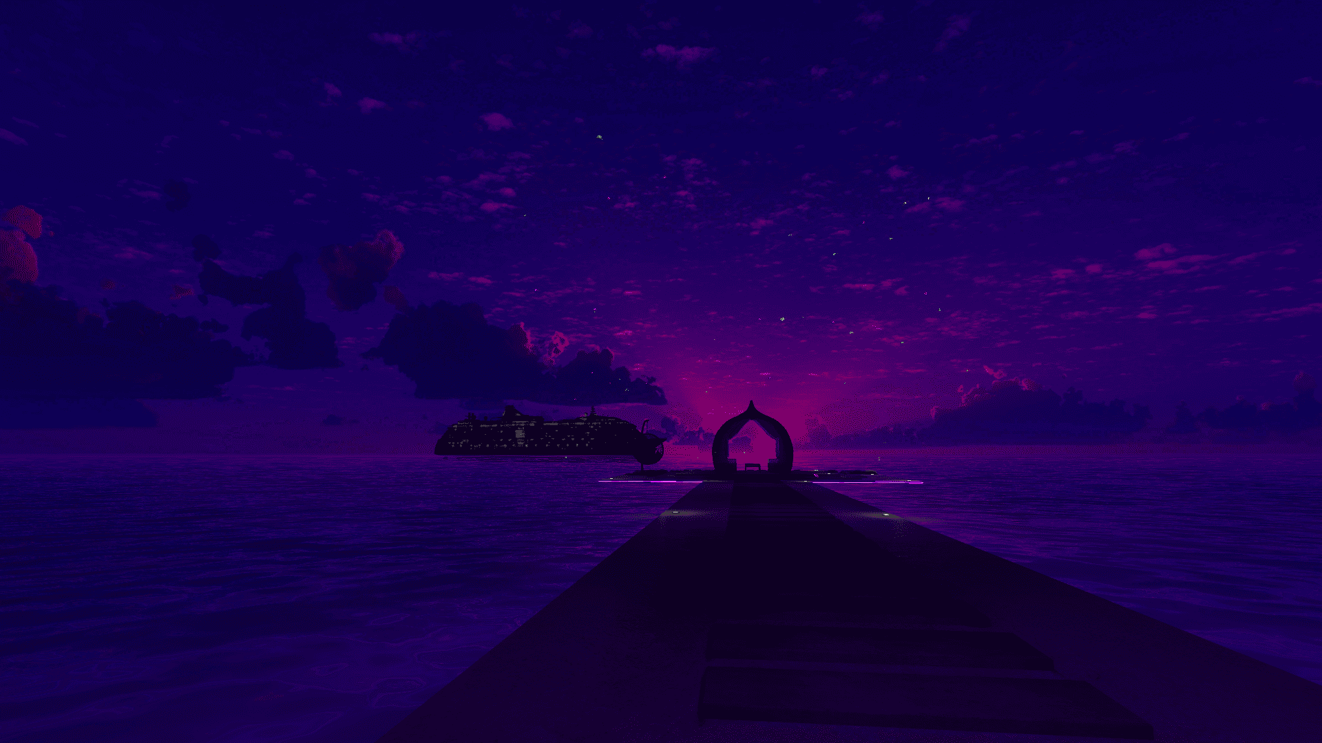 VRChat　ワールド　purple