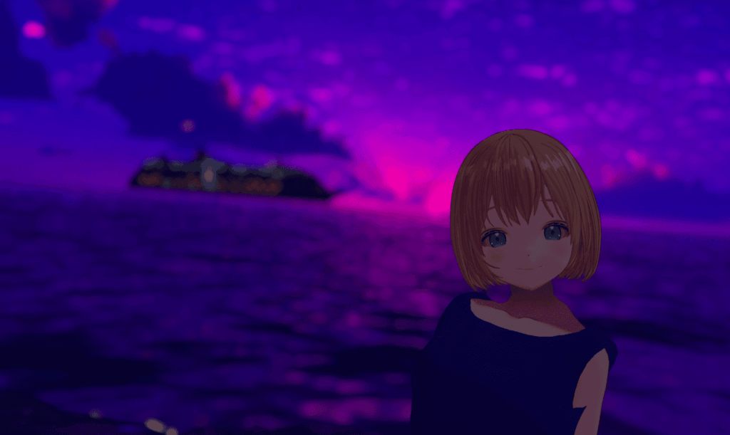 VRChat　ワールド　purple