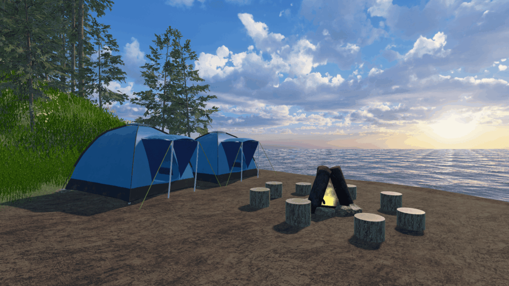 VRChat　ワールド　campsite