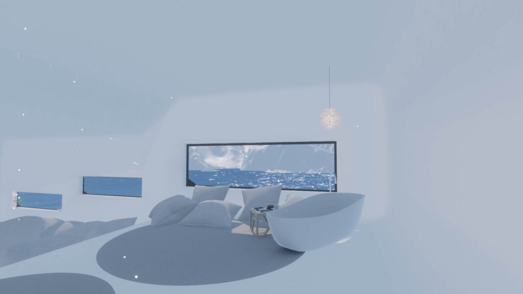 VRChat　ワールド　white