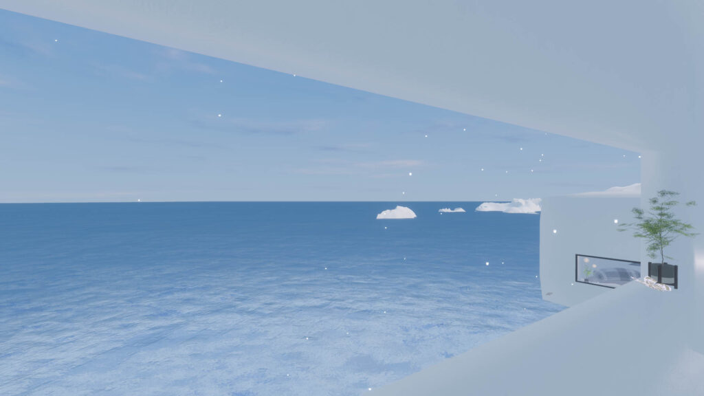 VRChat　ワールド　white