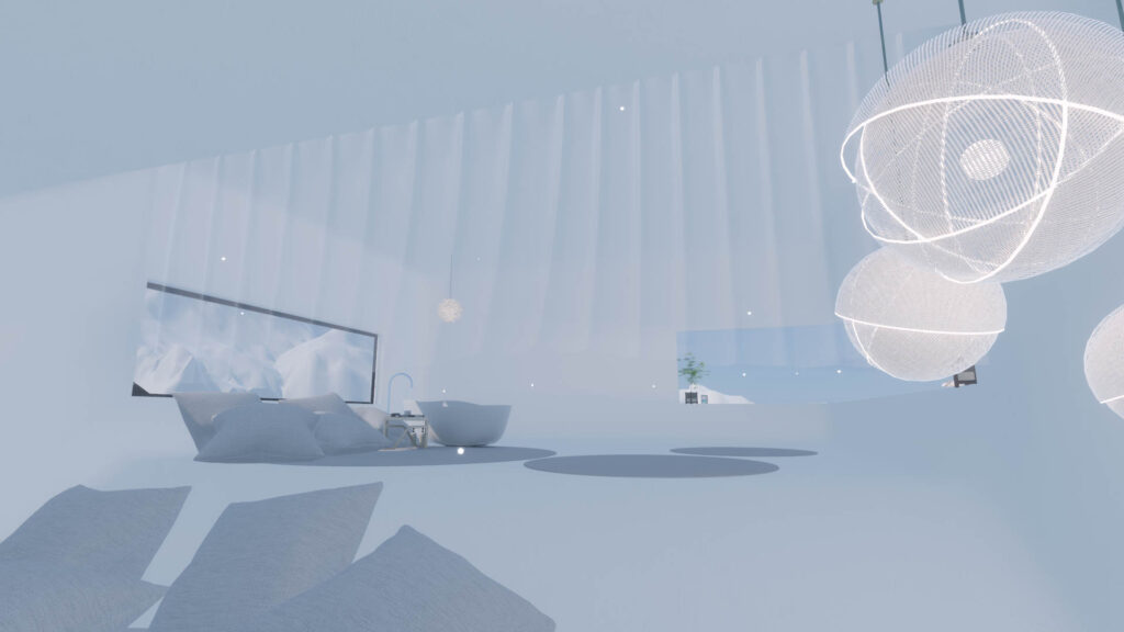 VRChat　ワールド　white