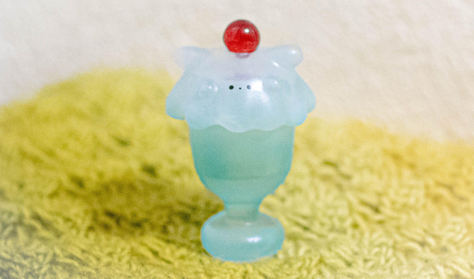 おばけメンダコ　ガチャガチャ　クリームソーダ