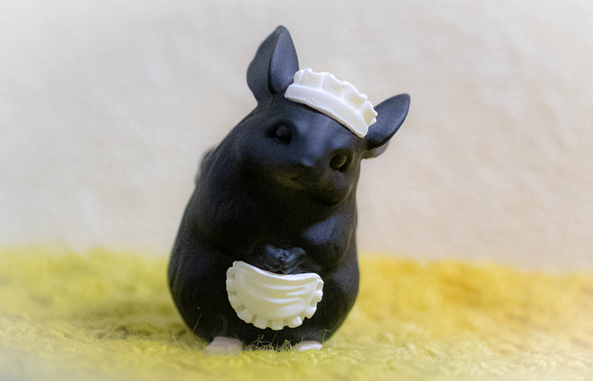 チラっしゃいませ　ガチャガチャ　ぶらっく