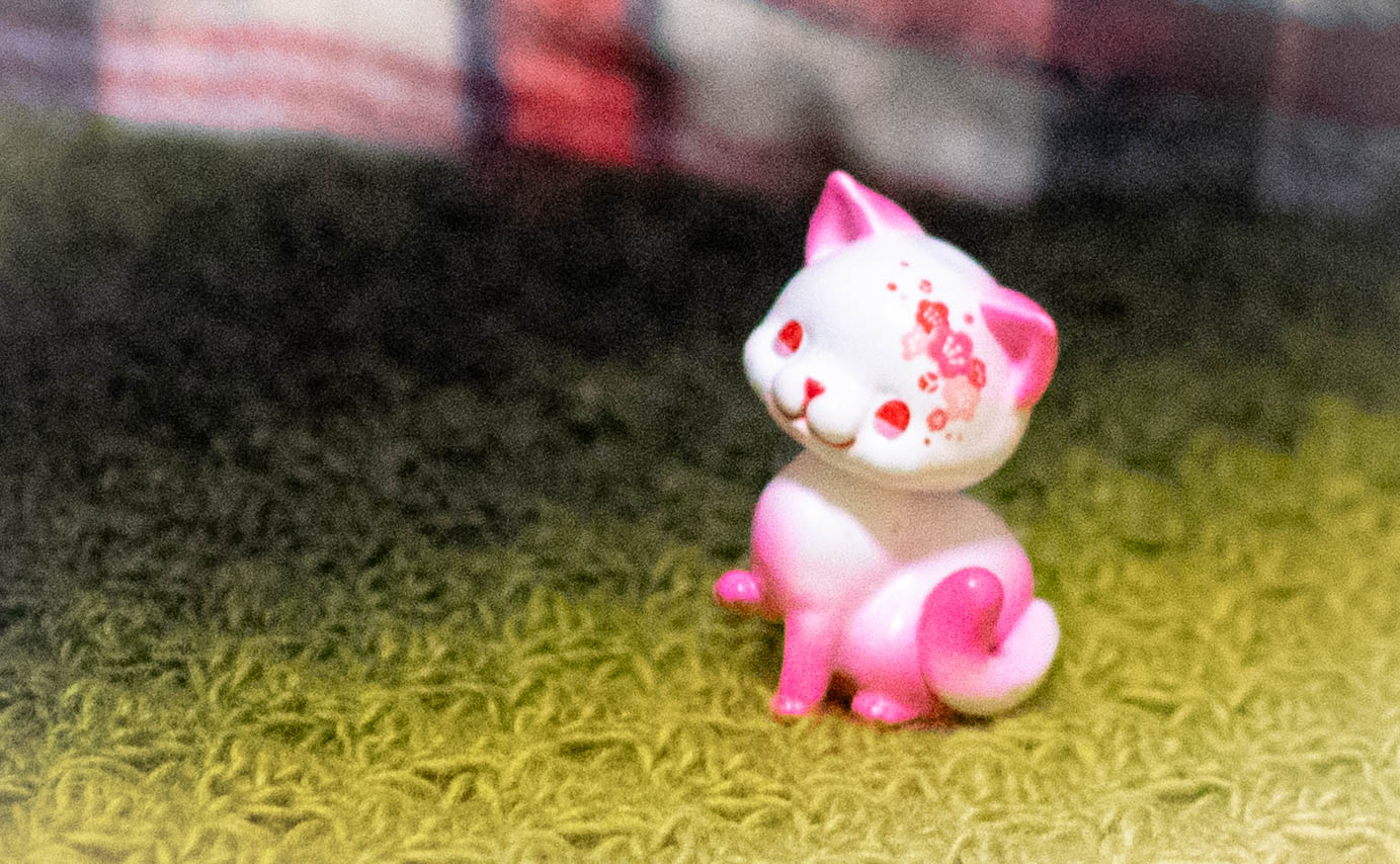 ガチャガチャ　はなむぐり　花猫