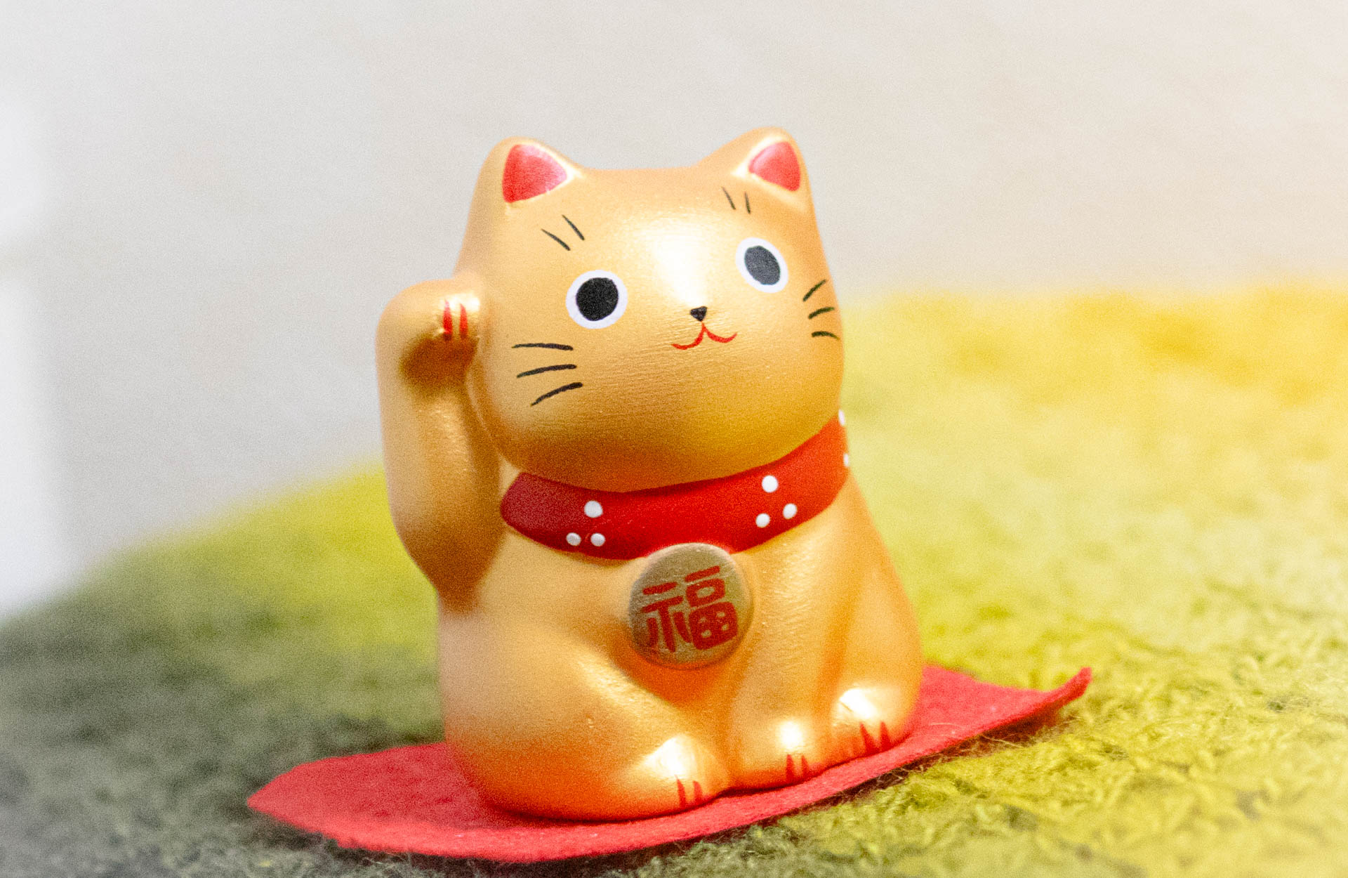 招き猫　金