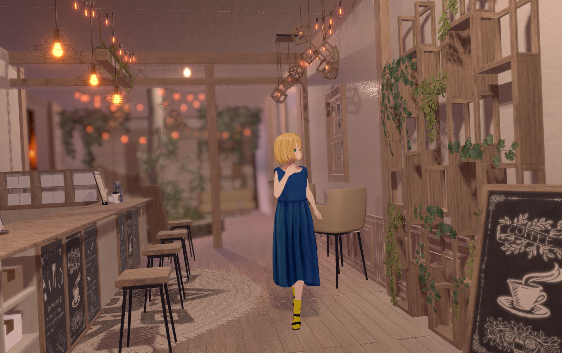 VRChat　ワールド　Cafe