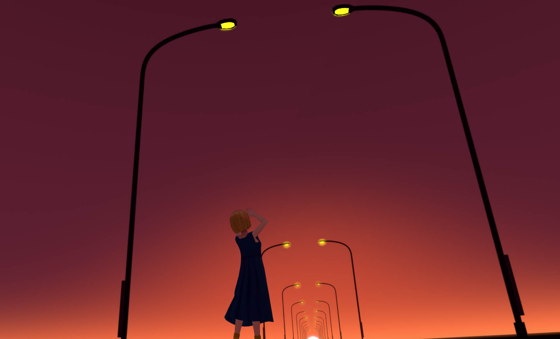 VRChat　ワールド　Sunset