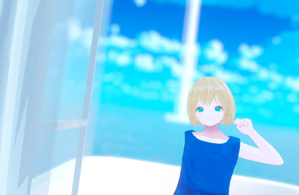 VRChat　ワールド　青い海