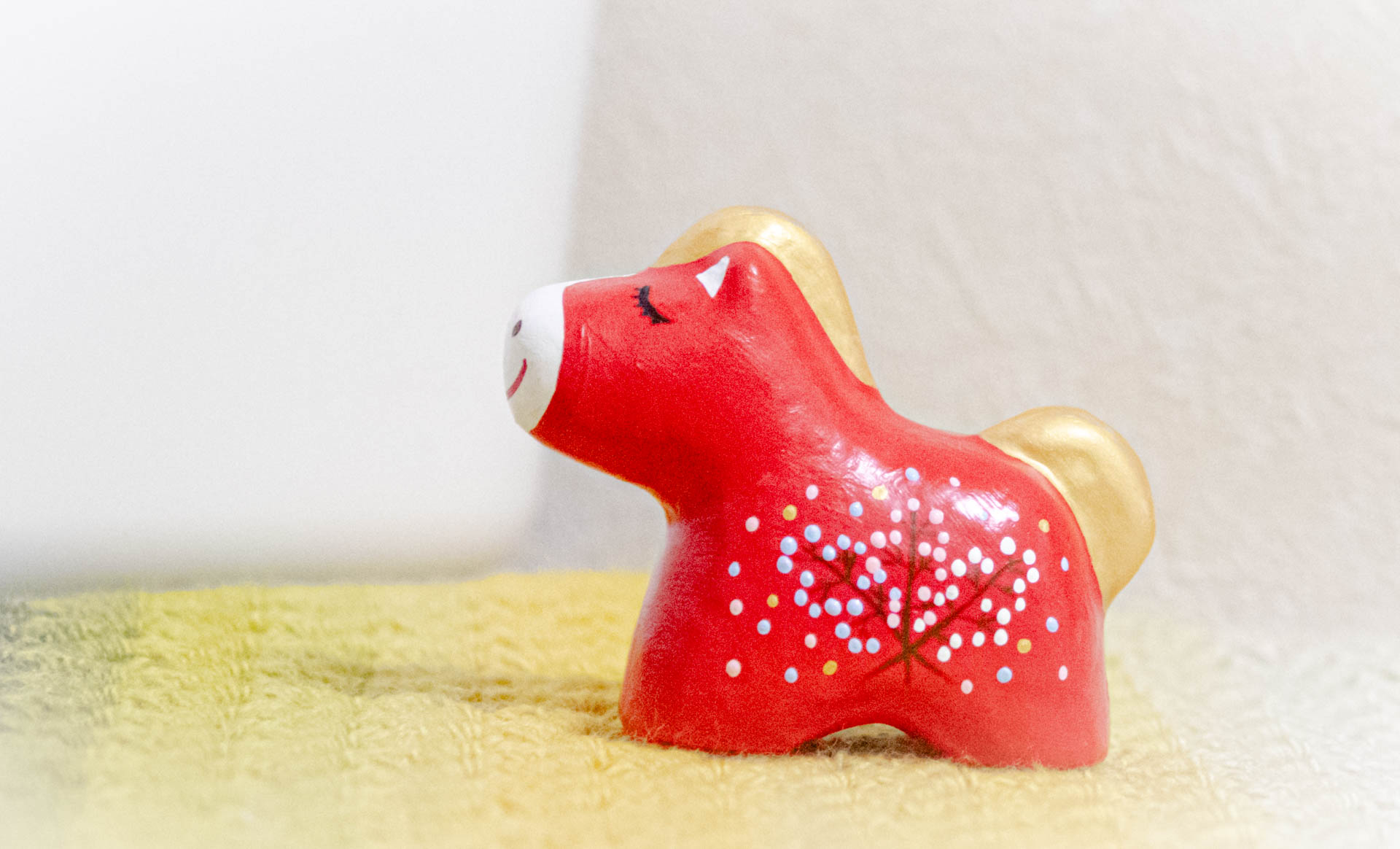 午張子　馬　置物