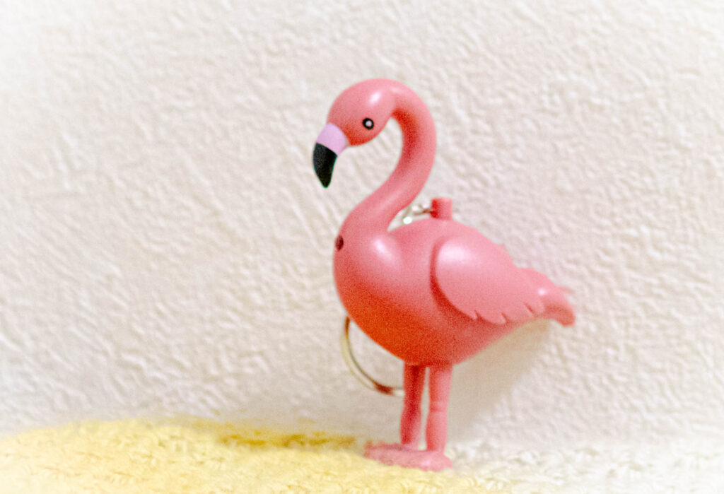 フラミンゴ　キーホルダー