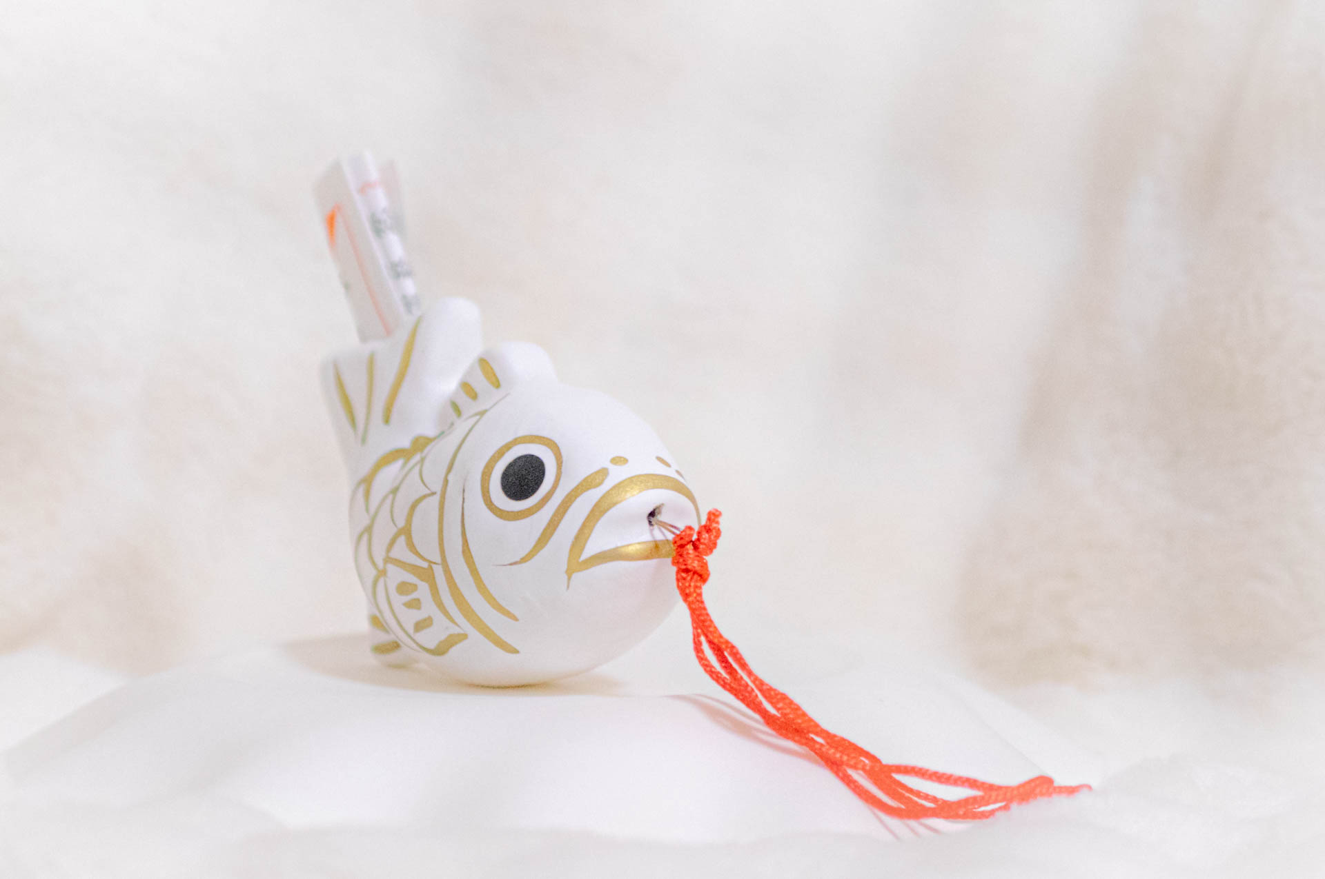 溝口神社　鯉　おみくじ