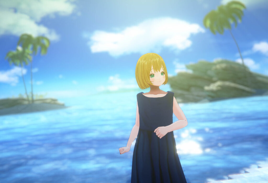 VRChat　ワールド　青い海とレモン