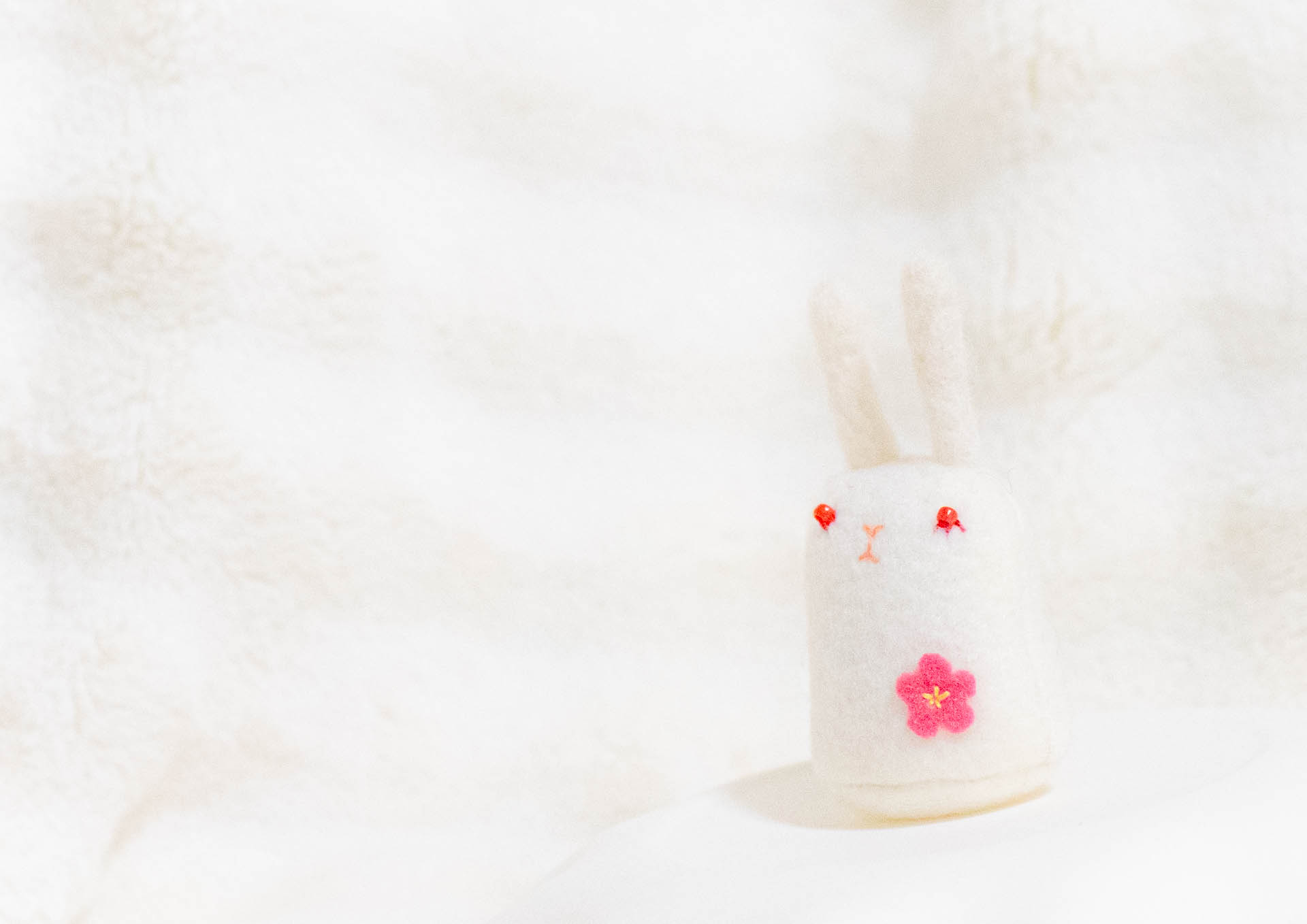 雑貨店カナリヤ うさぎ　ニードルフェルト