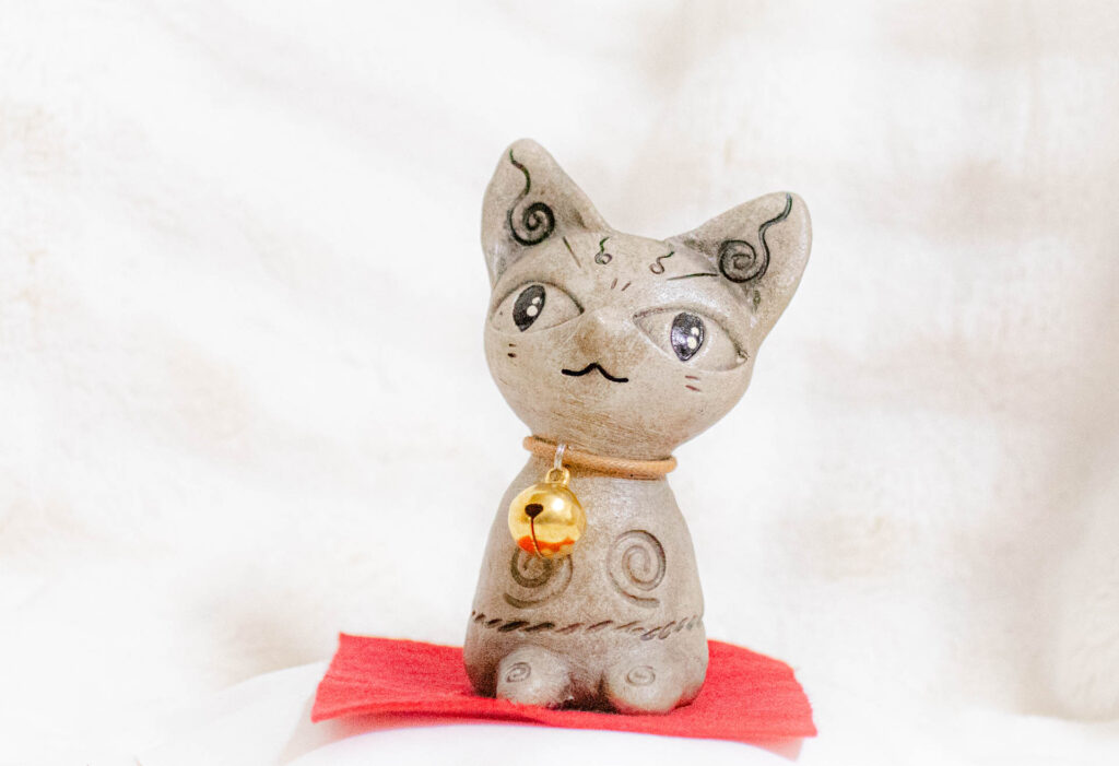 土偶　猫　土ぼっくり