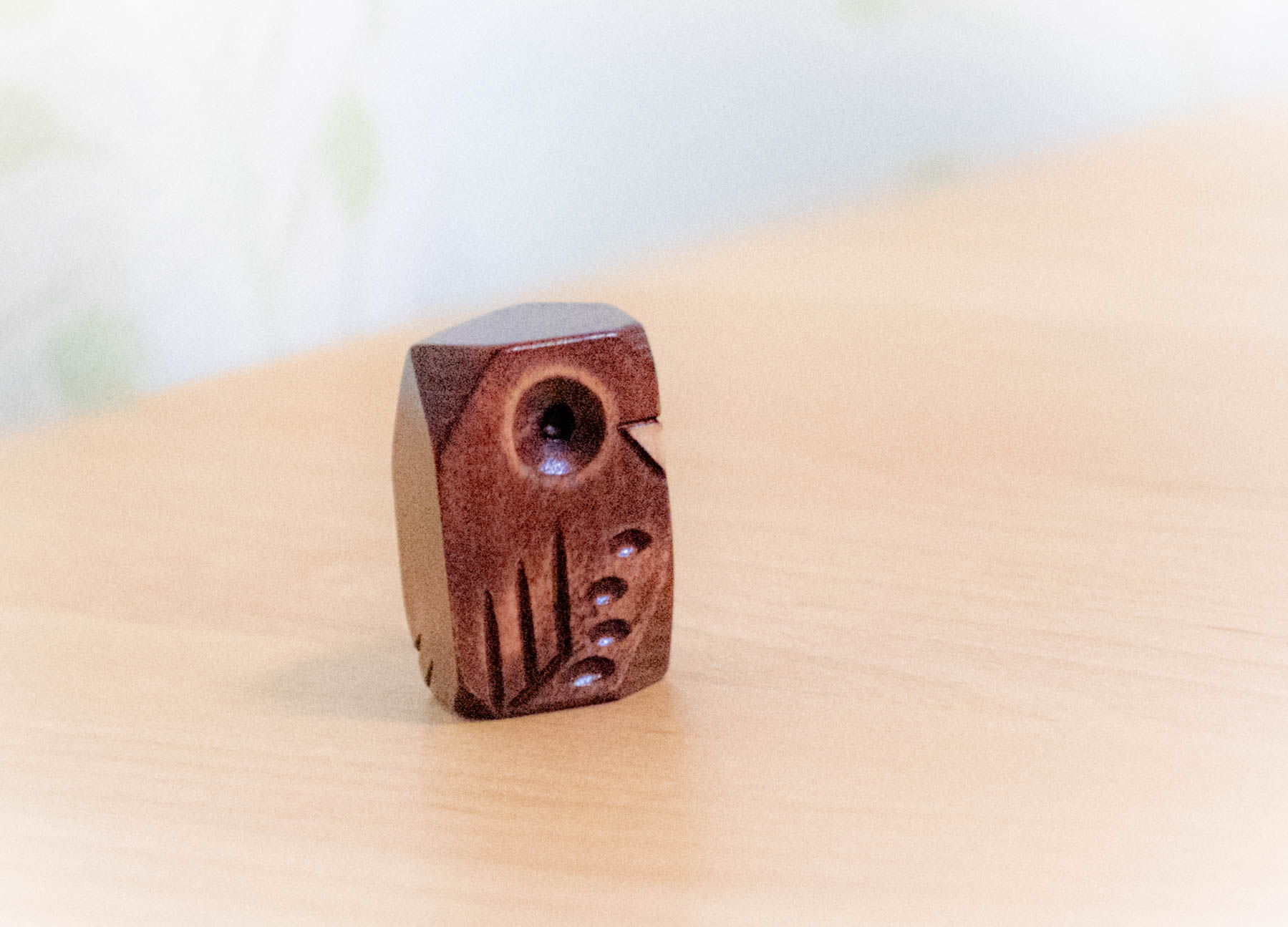 木彫り　フクロウ　上田