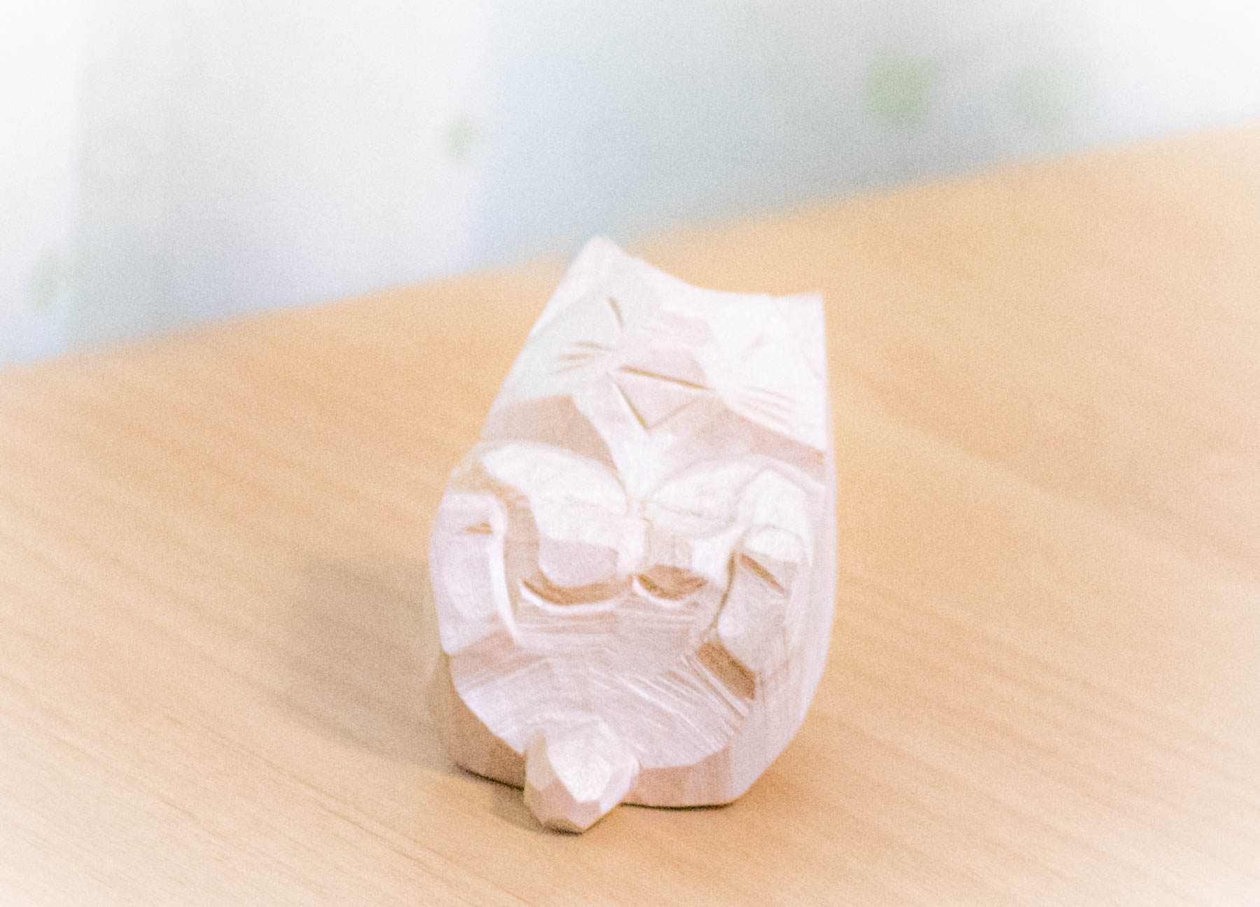 木彫り　ねこ　上田